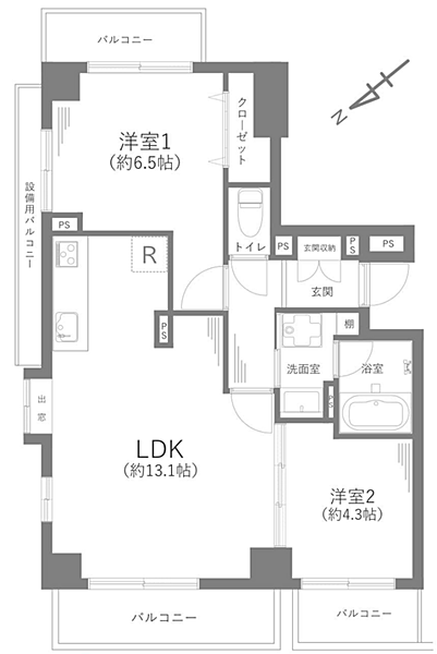 間取りを拡大表示