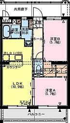 (仮称)都城天神町YマンションII 2LDKの間取図画像