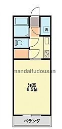 ガーデンコート立野 1Kの間取図画像