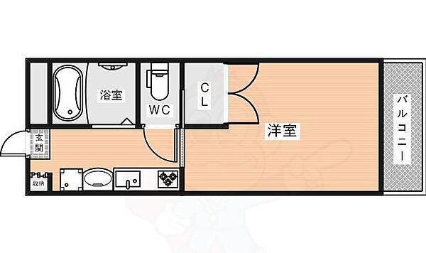 亀井弐号館 ｜奈良県生駒郡三郷町立野南２丁目(賃貸マンション1K・5階・22.50㎡)の写真 その2