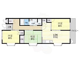 奈良県生駒市桜ケ丘（賃貸マンション3LDK・3階・69.10㎡） その2