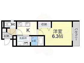 奈良県大和郡山市東岡町（賃貸アパート1K・2階・25.43㎡） その2