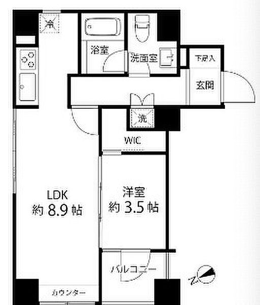 ハイリーフ上野 ｜東京都台東区東上野6丁目(賃貸マンション1LDK・9階・39.04㎡)の写真 その2