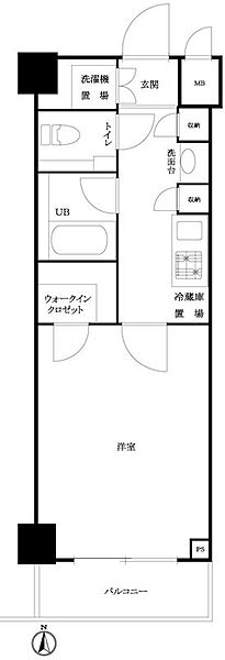 ルーブル泉岳寺前 201｜東京都港区高輪2丁目(賃貸マンション1K・2階・25.52㎡)の写真 その2