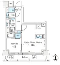 J.GRAN Court 品川西大井EAST 204 ｜ 東京都品川区西大井2丁目11-14（賃貸マンション1LDK・2階・40.60㎡） その2