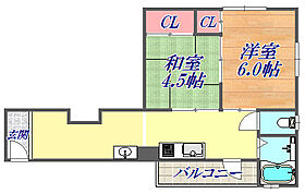 楠六住宅  ｜ 兵庫県神戸市中央区楠町6丁目（賃貸マンション1LDK・4階・38.48㎡） その2