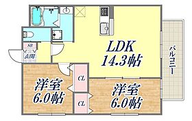 ワコーレヴィータ神戸グランパルク  ｜ 兵庫県神戸市兵庫区荒田町1丁目（賃貸マンション2LDK・2階・54.84㎡） その2