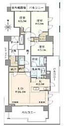 桜上水ガーデンズE棟 3LDKの間取図画像