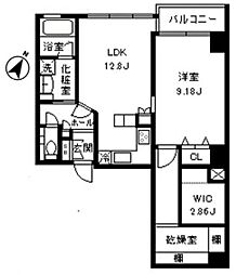 ローゼンハイツ西麻布 1LDKの間取図画像