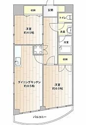 ラ・エスペランサ・レイ 2DKの間取図画像