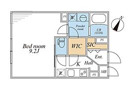 世田谷区上馬1丁目マンション 1Kの間取図画像