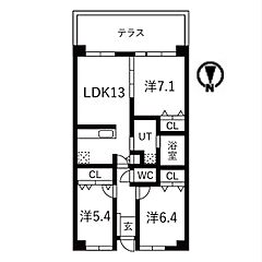 物件の間取り