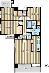 HF学芸大学レジデンス2 2LDKの間取図画像