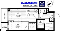 グランドコンシェルジュ六本木 1DKの間取図画像
