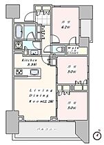 東京都港区赤坂6丁目（賃貸マンション3LDK・4階・74.03㎡） その2