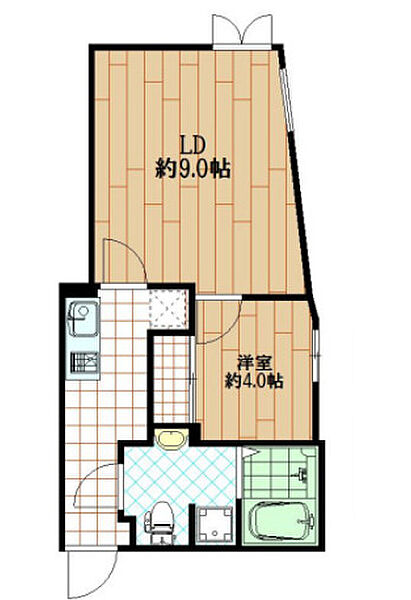 東京都渋谷区本町6丁目(賃貸マンション1LDK・1階・33.85㎡)の写真 その2