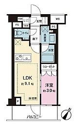 リビオレゾン参宮橋 1LDKの間取図画像