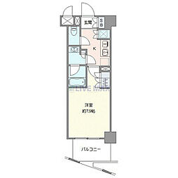 イルフィオーレ都立大学 1Kの間取図画像