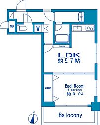 藤和渋谷コープ2 1LDKの間取図画像