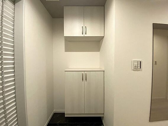 広さのある玄関...