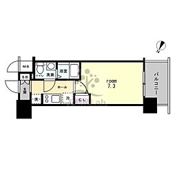 EXENAMBAWESTRIVER 1Kの間取図画像