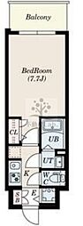 S-RESIDENCE難波大国町domina 1Kの間取図画像