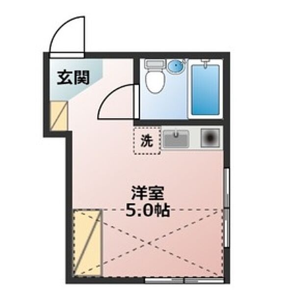 鳴海ビル ｜東京都昭島市東町4丁目(賃貸マンション1R・3階・12.00㎡)の写真 その3