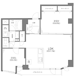 間取図画像 2LDK