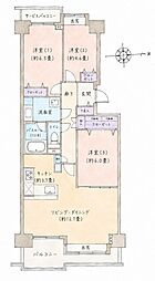 パークハウス新松戸311 3LDKの間取図画像