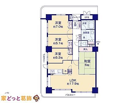 4LDK 間取り