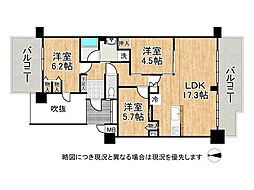 ラ・ビスタサウステラス2番館 3LDKの間取図画像