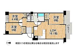 パークハイム芦屋翠ケ丘20番地B棟 3LDKの間取図画像