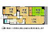 間取り：南向きの3LDKは、日当たりが良く、家族で快適に過ごせる広々とした住空間を提供します！