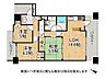 間取り：全居室収納付きの3LDKの間取りです