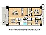 間取り：収納たっぷりの南西向きで陽当たり良好な3ＬＤＫ！