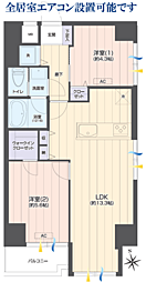 クォリティ大山 2LDKの間取図画像