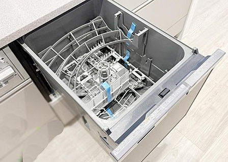 家事を楽にする食器洗い乾燥機付きで食後も家族団欒できます