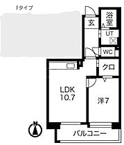 東京都品川区上大崎2丁目（賃貸マンション1LDK・3階・50.50㎡） その2