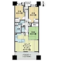 東京都大田区中馬込1丁目（賃貸マンション3LDK・6階・77.61㎡） その2