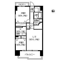 東京都品川区東品川3丁目11-5（賃貸マンション2LDK・8階・67.60㎡） その2