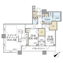 東京都品川区上大崎3丁目1-2（賃貸マンション2LDK・31階・103.55㎡） その2