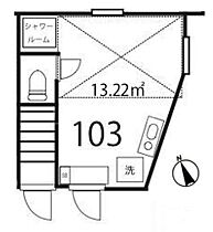 東京都大田区田園調布南25-5（賃貸アパート1R・1階・13.22㎡） その2