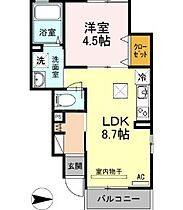 東京都品川区西中延1丁目5-2（賃貸アパート1LDK・1階・33.21㎡） その2