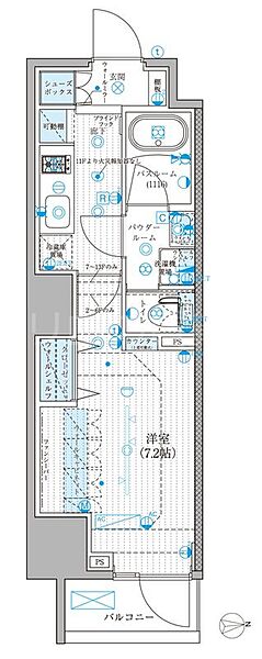 東京都大田区西蒲田7丁目(賃貸マンション1K・13階・25.21㎡)の写真 その2