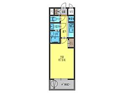 THERESIDENCEH 1Kの間取図画像