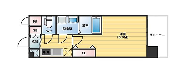 レオンコンフォート梅田北 ｜大阪府大阪市北区本庄西2丁目(賃貸マンション1K・6階・21.37㎡)の写真 その2