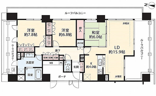 間取りを拡大表示