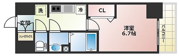 グランカリテ大阪城EAST ｜大阪府大阪市城東区東中浜2丁目(賃貸マンション1K・3階・21.75㎡)の写真 その2