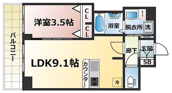 プレサンス塚本ベラビィ ｜大阪府大阪市西淀川区柏里3丁目(賃貸マンション1LDK・14階・31.45㎡)の写真 その2