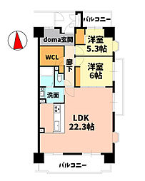 間取図画像 2SLDK